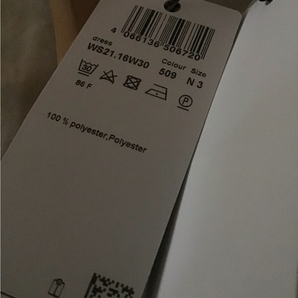 Marccain lemon with white black and splashes of robin egg blue dress - Picture 6 of 8